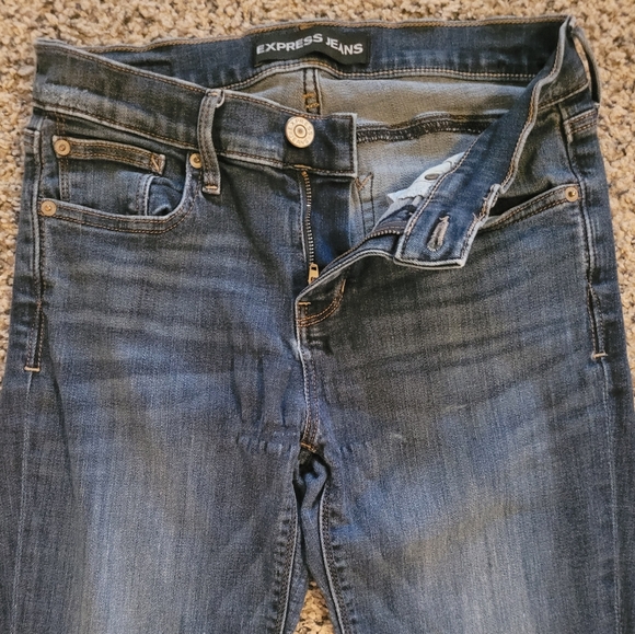 Express Barely Boot Mid Rise Jeans - Picture 6 of 6